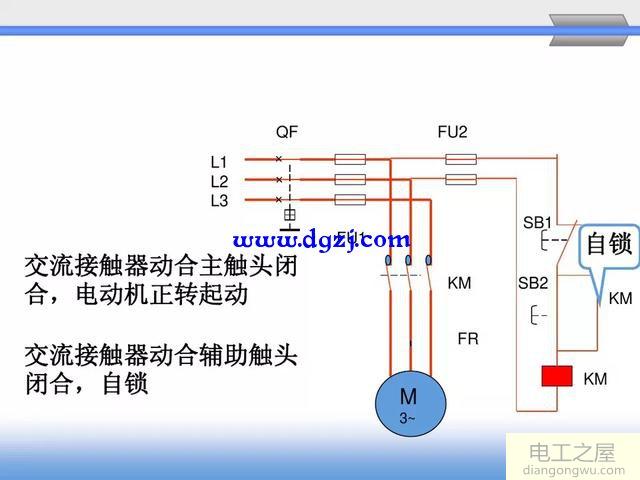 舉例分析電動機(jī)自鎖(連續(xù)正轉(zhuǎn))控制電路原理